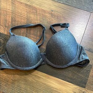 Shimmering Black Bra